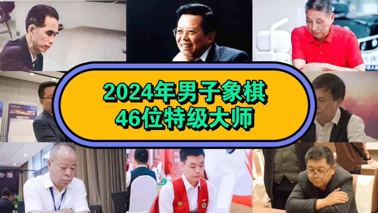 2024年男子象棋46位特级大师哔哩哔哩bilibili