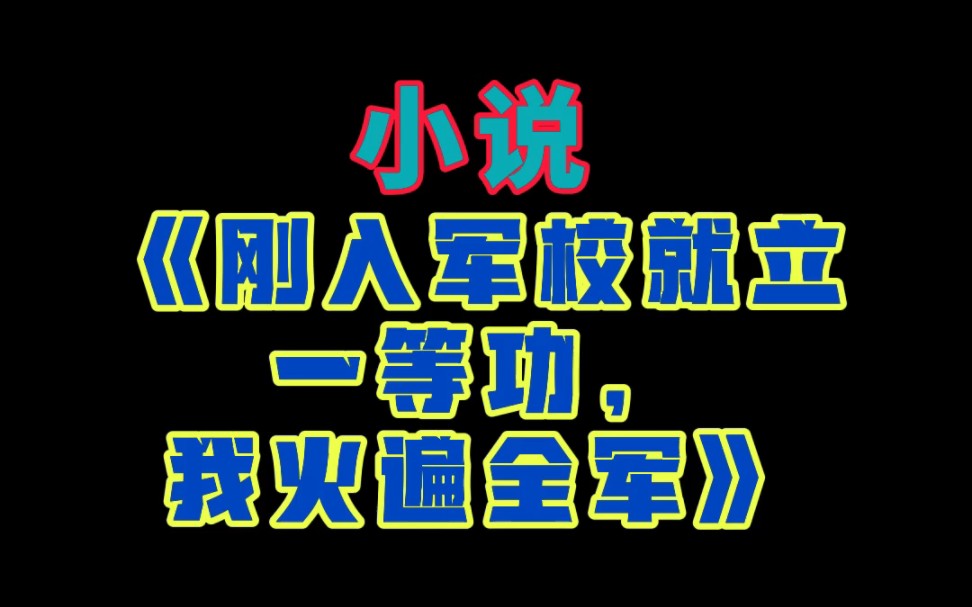 小说《刚入军校就立一等功,我火遍全军》林望哔哩哔哩bilibili