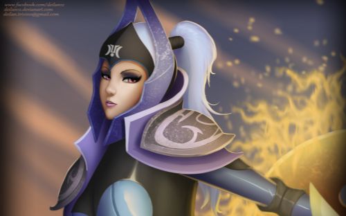 dota2露娜你说我怎么就成了月光的使者了呢