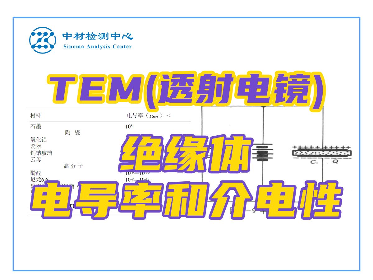 绝缘体的电导率和介电性——材料表征TEM测试(透射电镜)基础知识哔哩哔哩bilibili