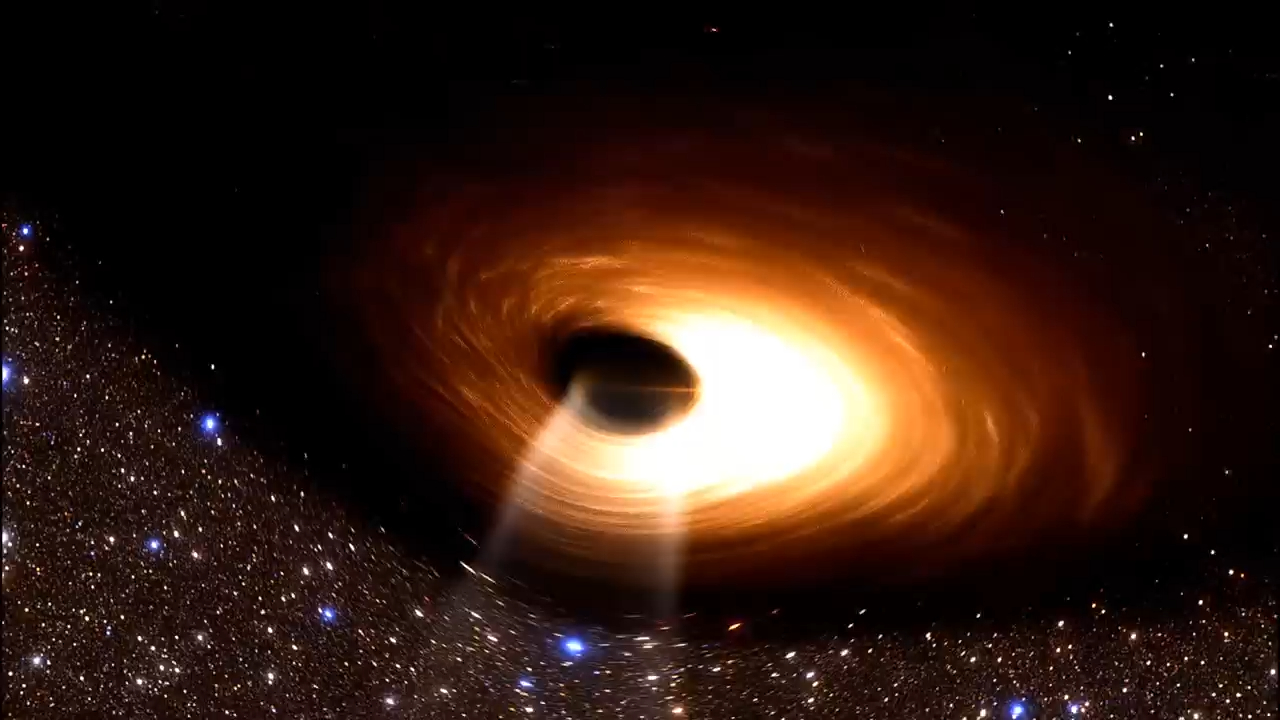 梦幻蓝色宇宙星空粒子抒情歌曲晚会年会舞台led大屏背景vj视频素材