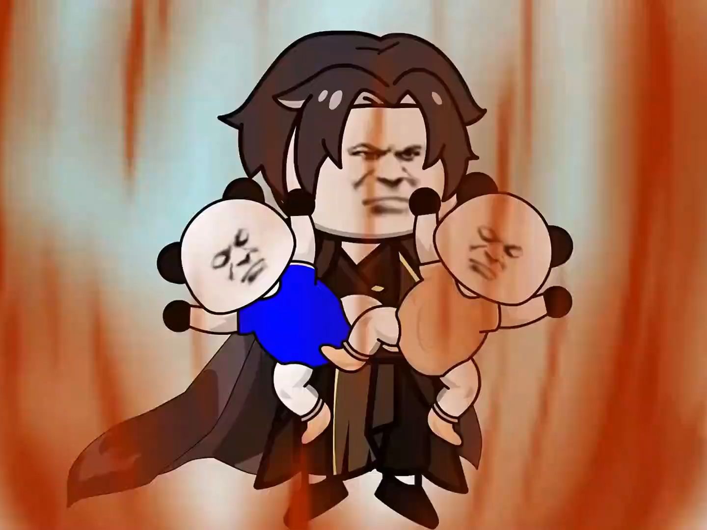 沙雕动画【重生斗罗大陆和唐三成双胞胎,被父亲丢给武魂殿比比东当