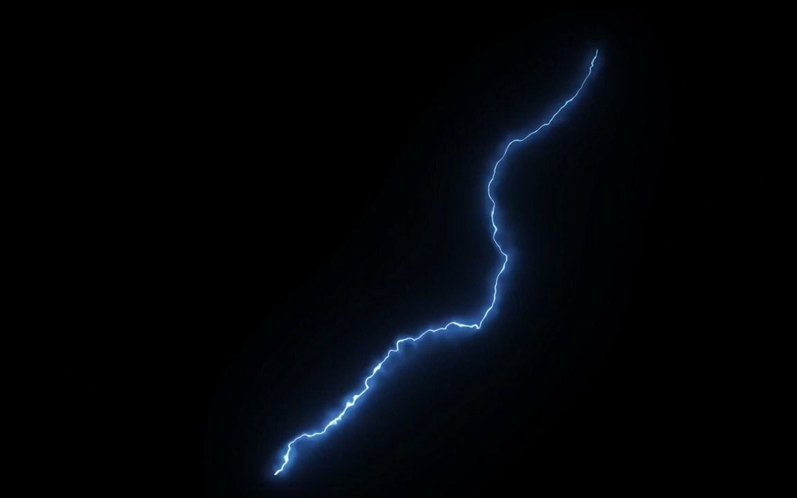 m125 4k画质炫酷黑夜夜空中电闪雷鸣闪电特效动画视频后期合成动态