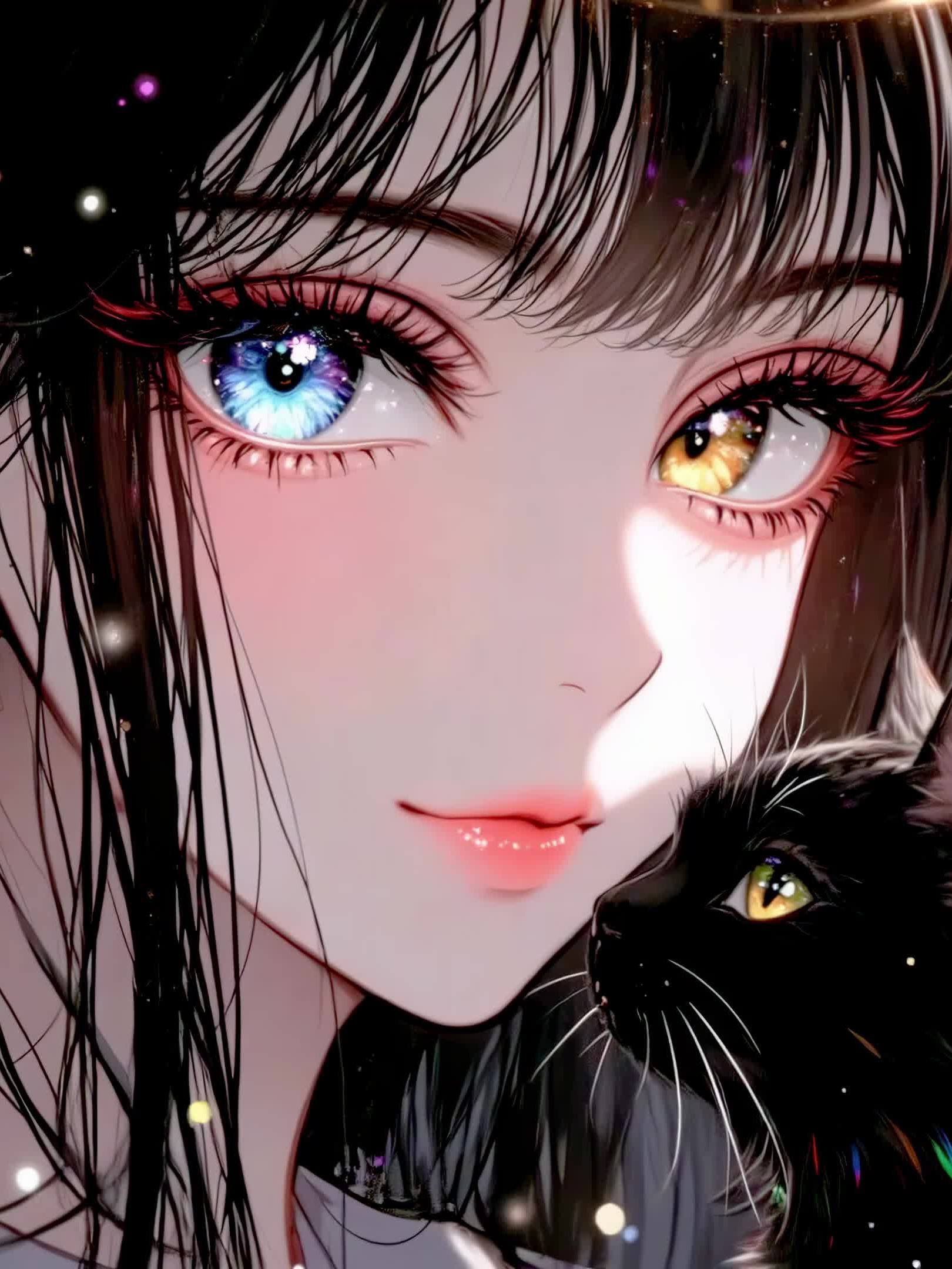 异瞳少女与她的黑猫