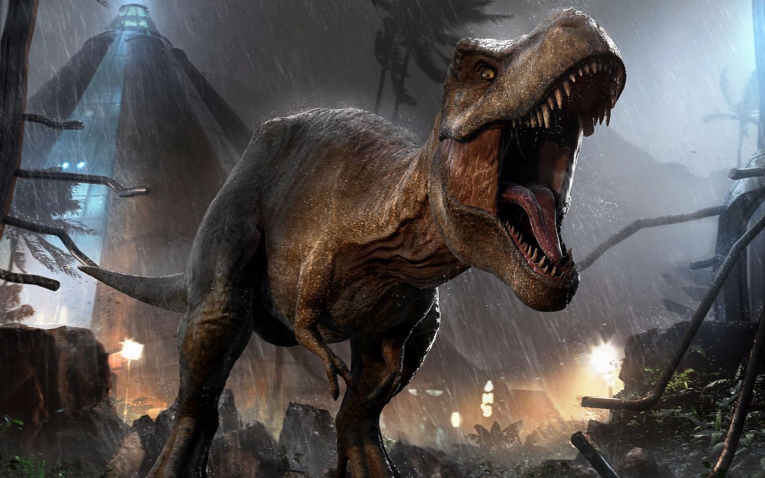 侏罗纪世界2沧龙再一次抢人头