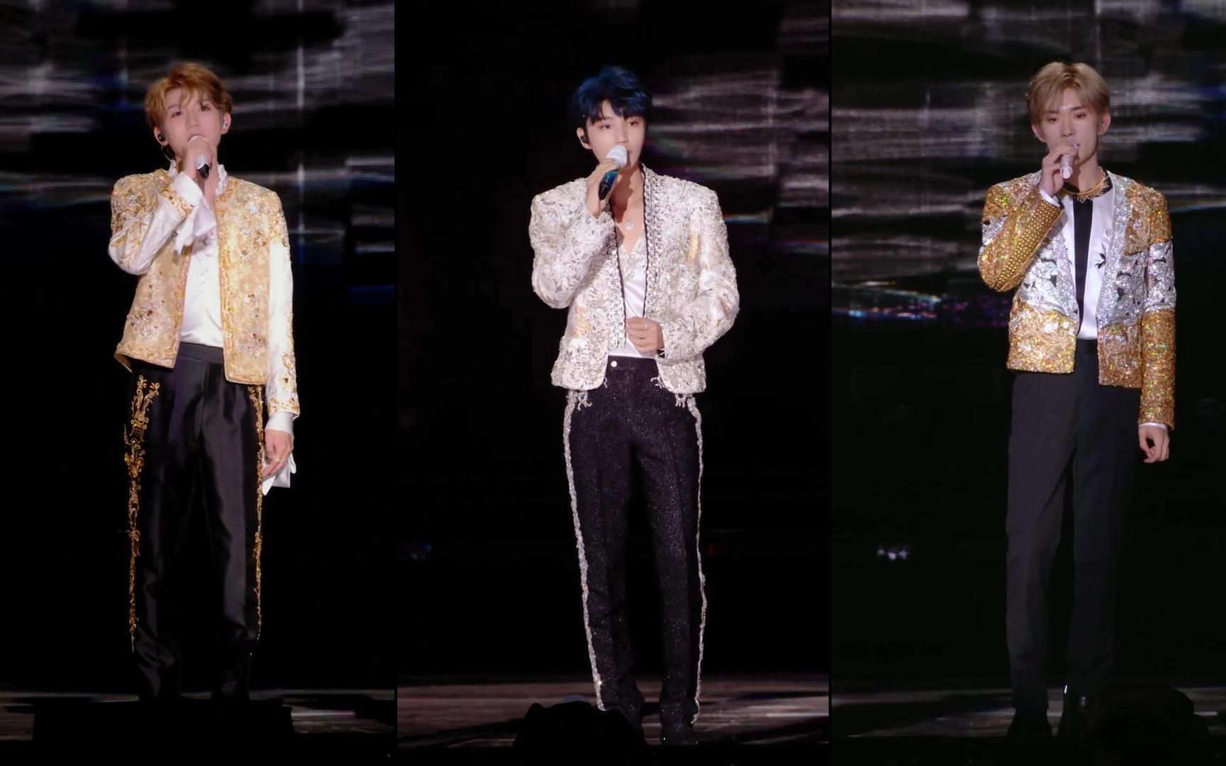 tfboys十年之约演唱会三人直拍同框part1