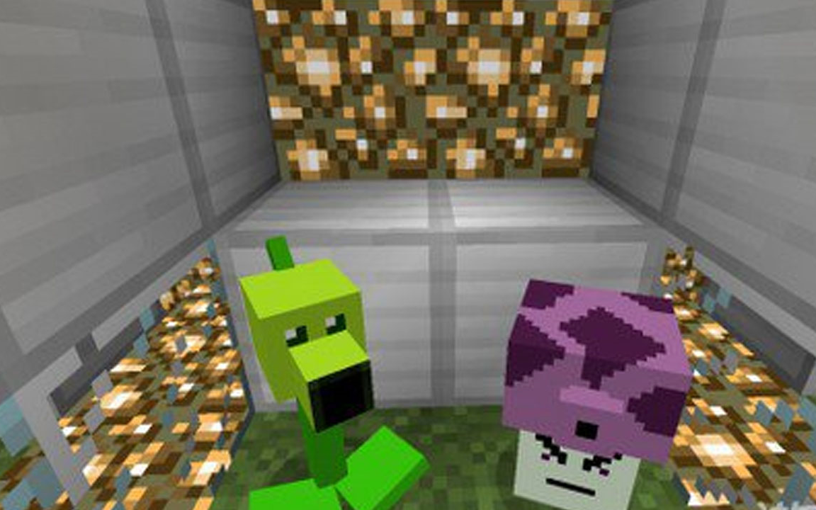 【肥皂】我的世界版植物大战僵尸,手速快的好处 minecraft-pvz4