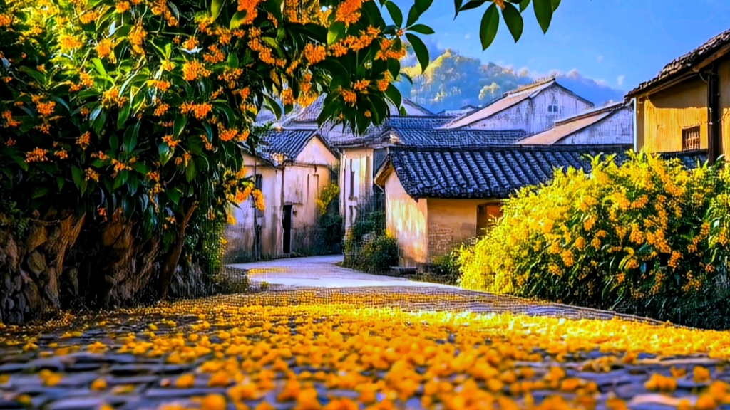 桂花飘香风景素材【无水印】