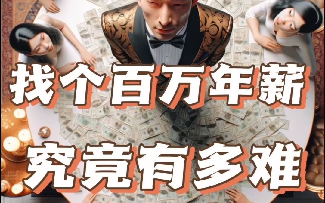 找个百万年薪究竟有多难,拿数据给你算算你就有概念了