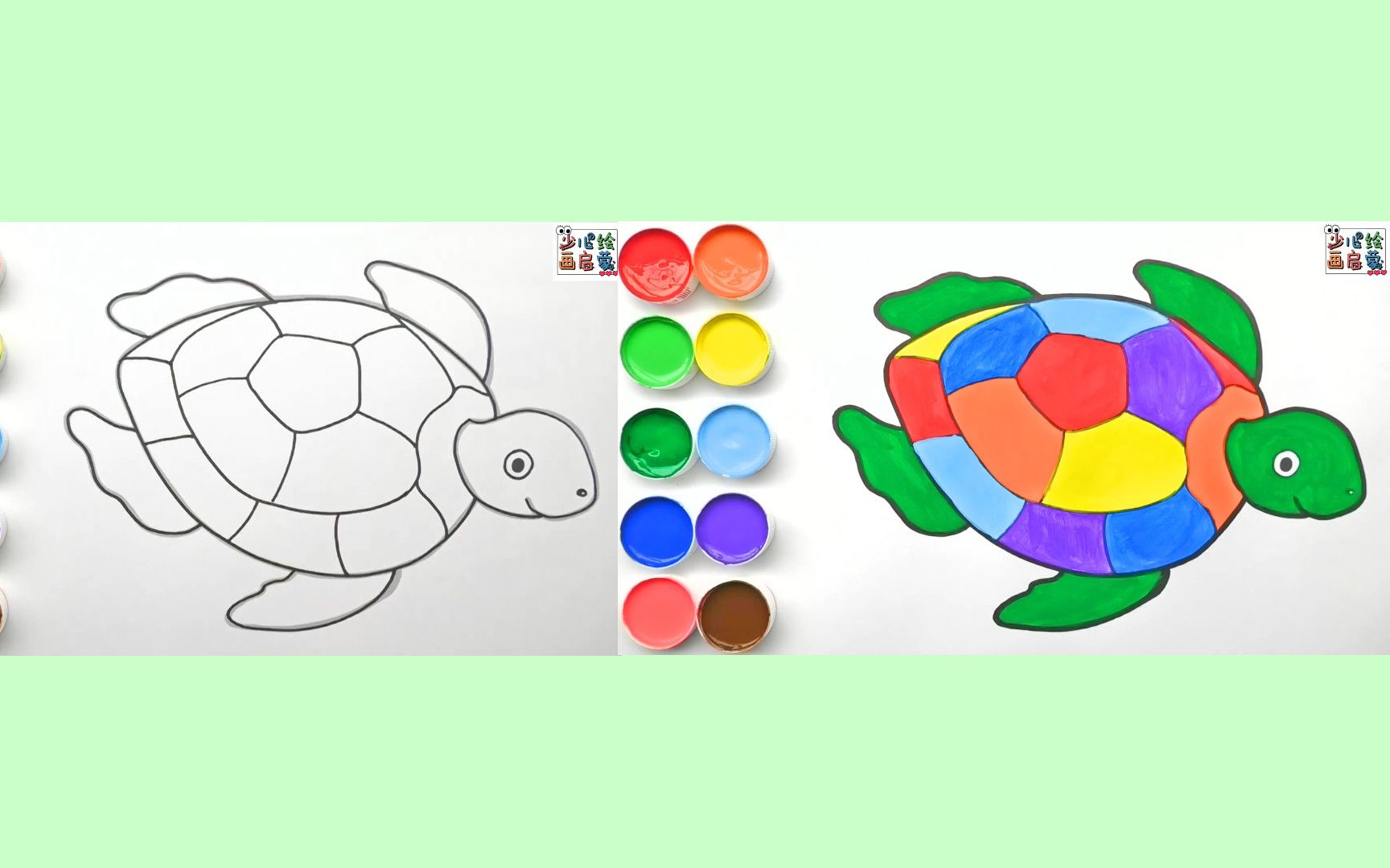 087少儿绘画启蒙宝宝简笔画如何画乌龟