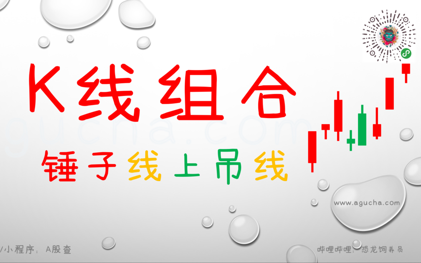 K线图教程:锤子线、上吊线(吊人线)【A股查】学生党新手炒股必备哔哩哔哩bilibili