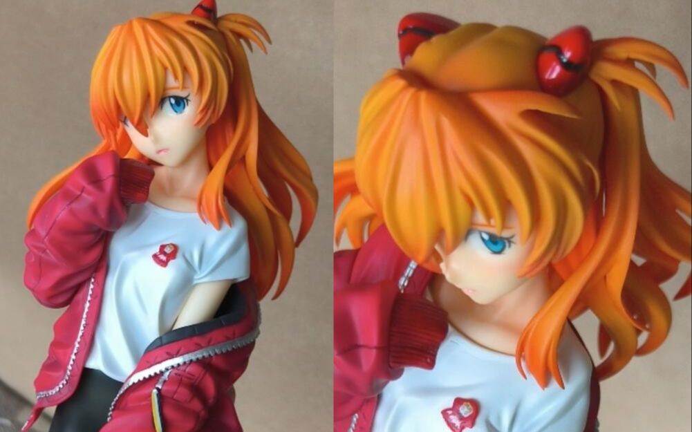 radio eva第一弹明日香手办,但是红色自涂版gk