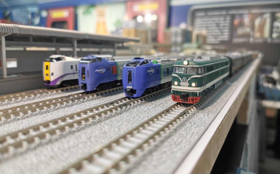 幫朋友去九龍灣模型店買車順便去放了一會車,ny5 syz25b n比例火車