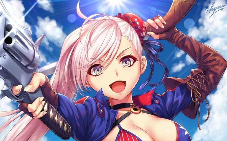 【fgo】水武藏连发测试(无需满破宝石)_哔哩哔哩_bilibili