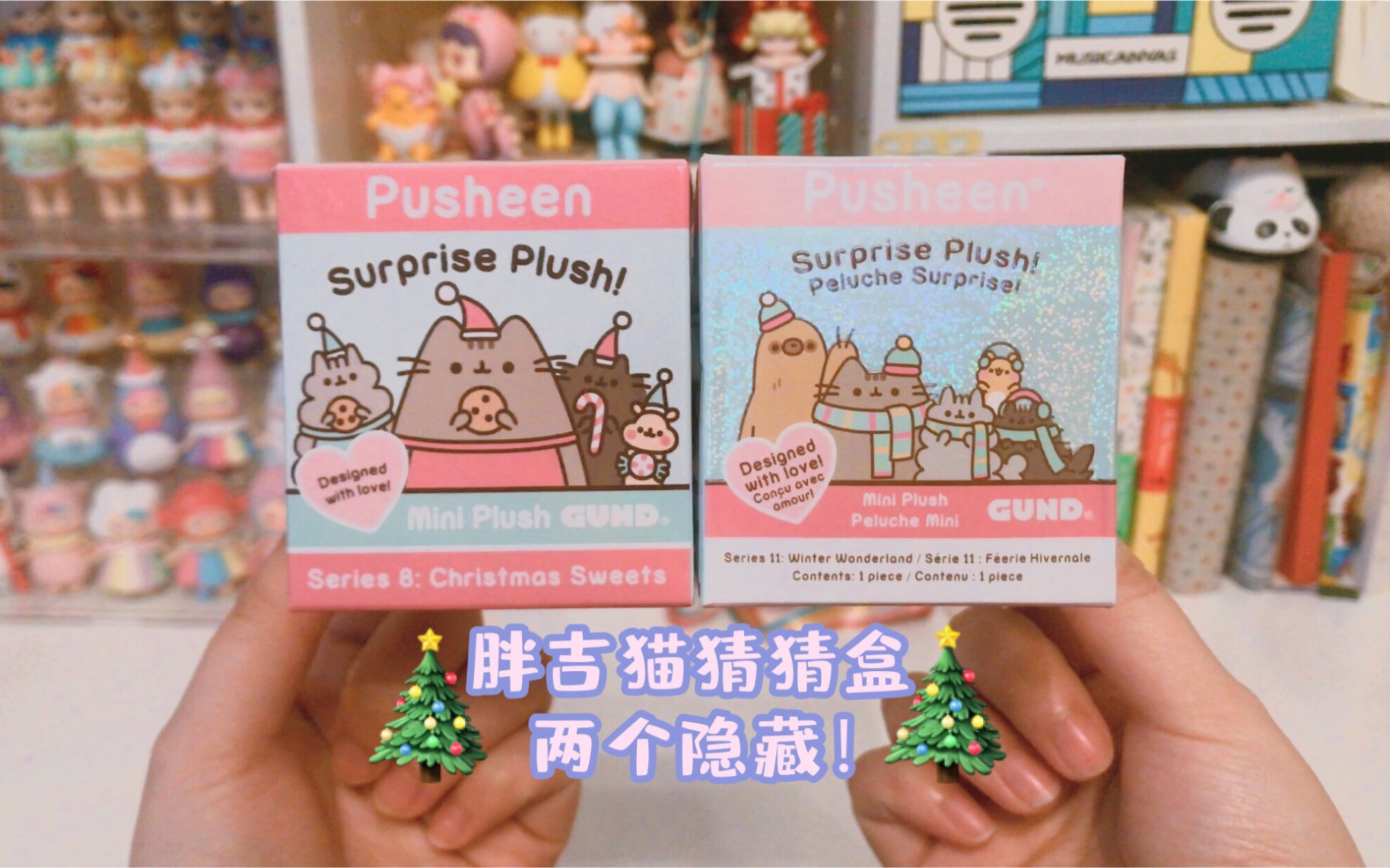 拆盲盒pusheen胖吉猫连中两个隐藏猫肥家润事事顺招财进宝年年好