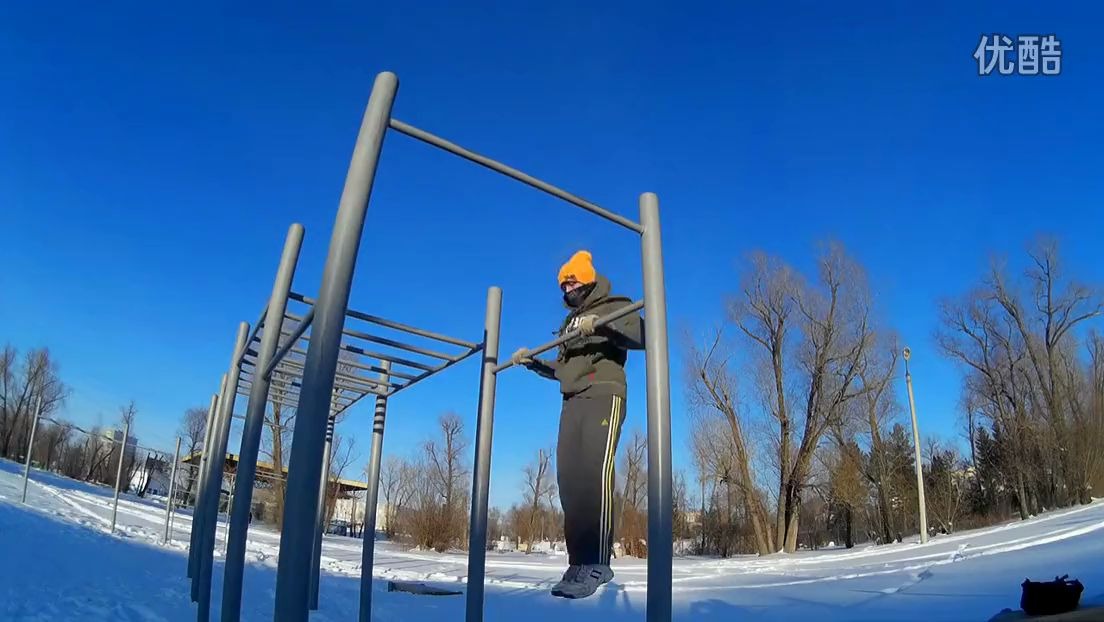街头健身俄挺高手vk的冬季训练篇 valera kishenko.