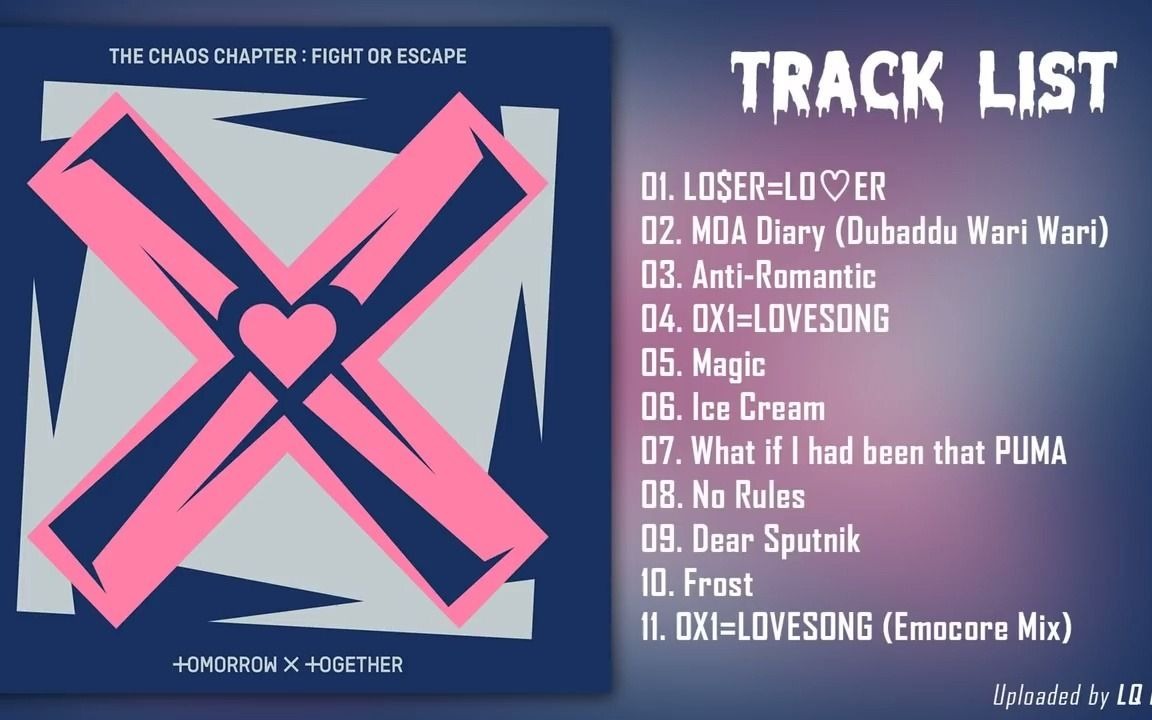 [Full Album] TXT  THE CHAOS CHAPTER FIGHT OR ESCAPE 新专歌曲收录哔哩哔哩bilibili