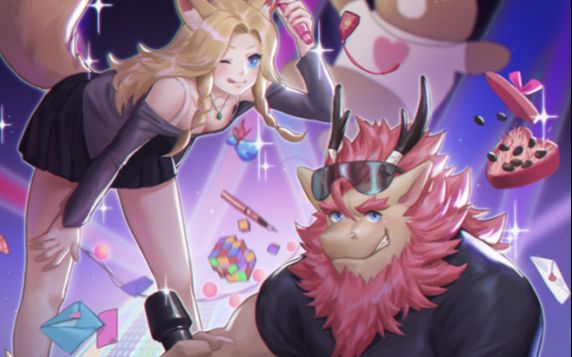 【兽人向】日系厚涂饭兽会双人图解禁,录屏~_哔哩