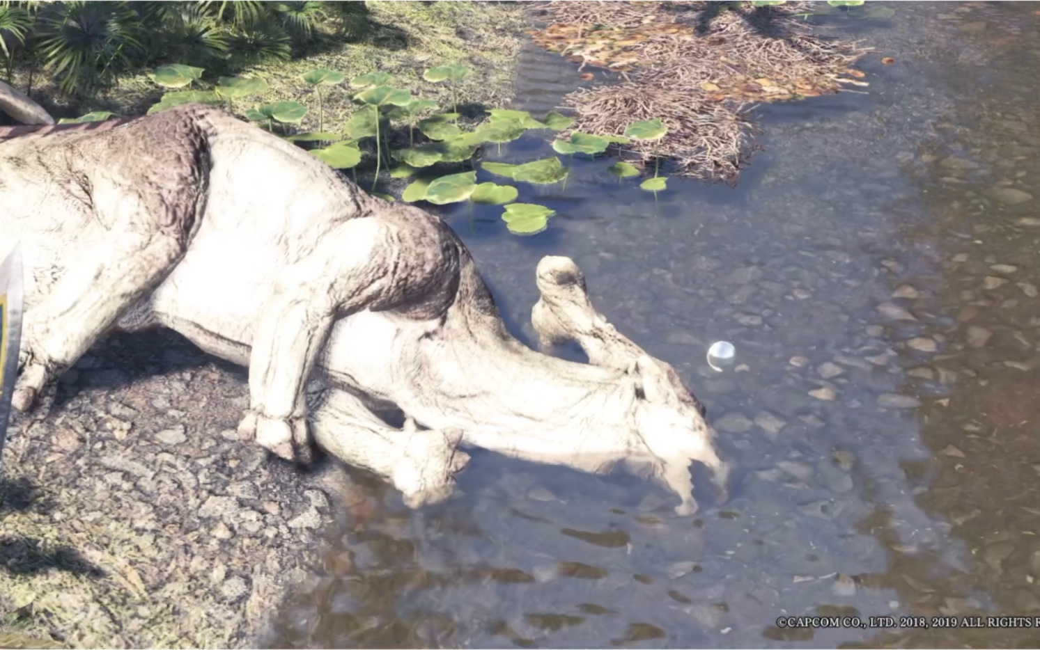 【mhw】【怪物猎人世界】草食龙睡觉的时候也太可爱了!