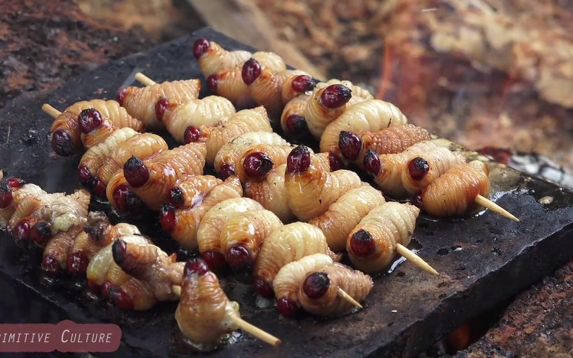 【重口味】没错依旧是蠕虫小可爱们，不过这次是铁板烧，嘎嘣脆