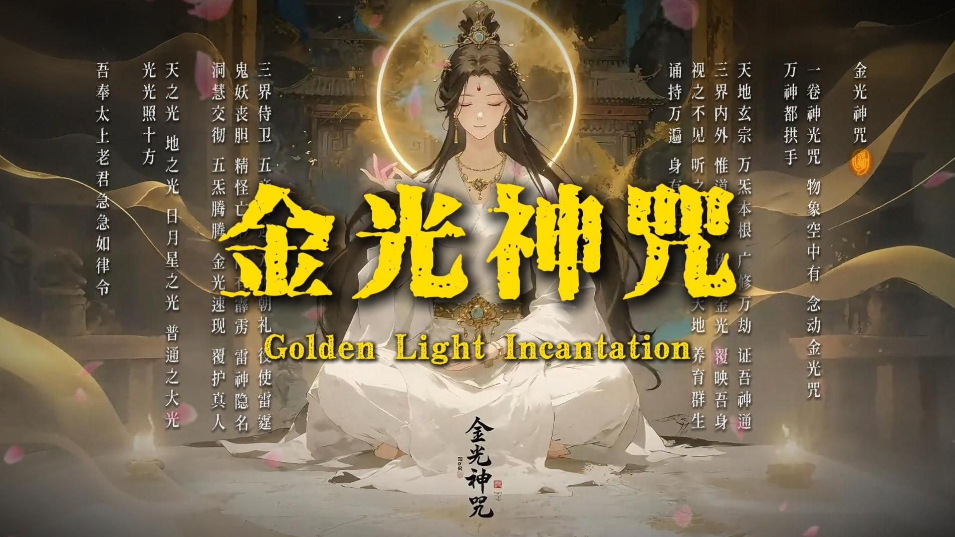📜 《金光神咒》「护身辟邪，净化身心」道教八大神咒原创歌曲- Golden Light Incantation-阿建与AI小琳-吴语歌-哔哩哔哩视频