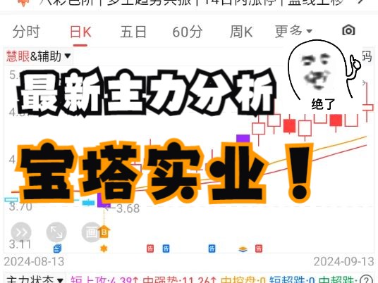 宝塔实业最新主力分析:还能继续持有吗?哔哩哔哩bilibili