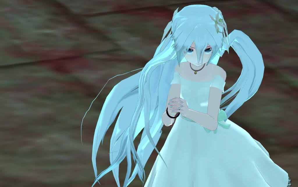 【mmd】bad apple【言和-长发白裙】_哔哩哔哩 (゜-゜)つロ 干杯