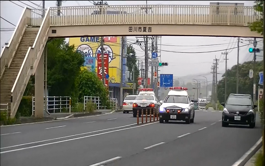 日本福冈县警车出警集合
