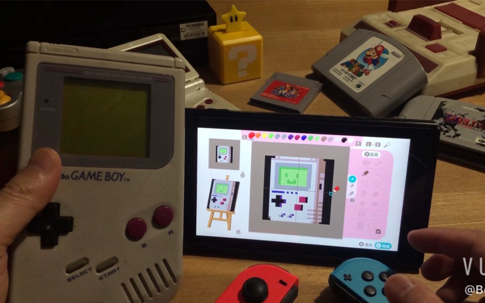 活動作品動物之森像素畫gameboy