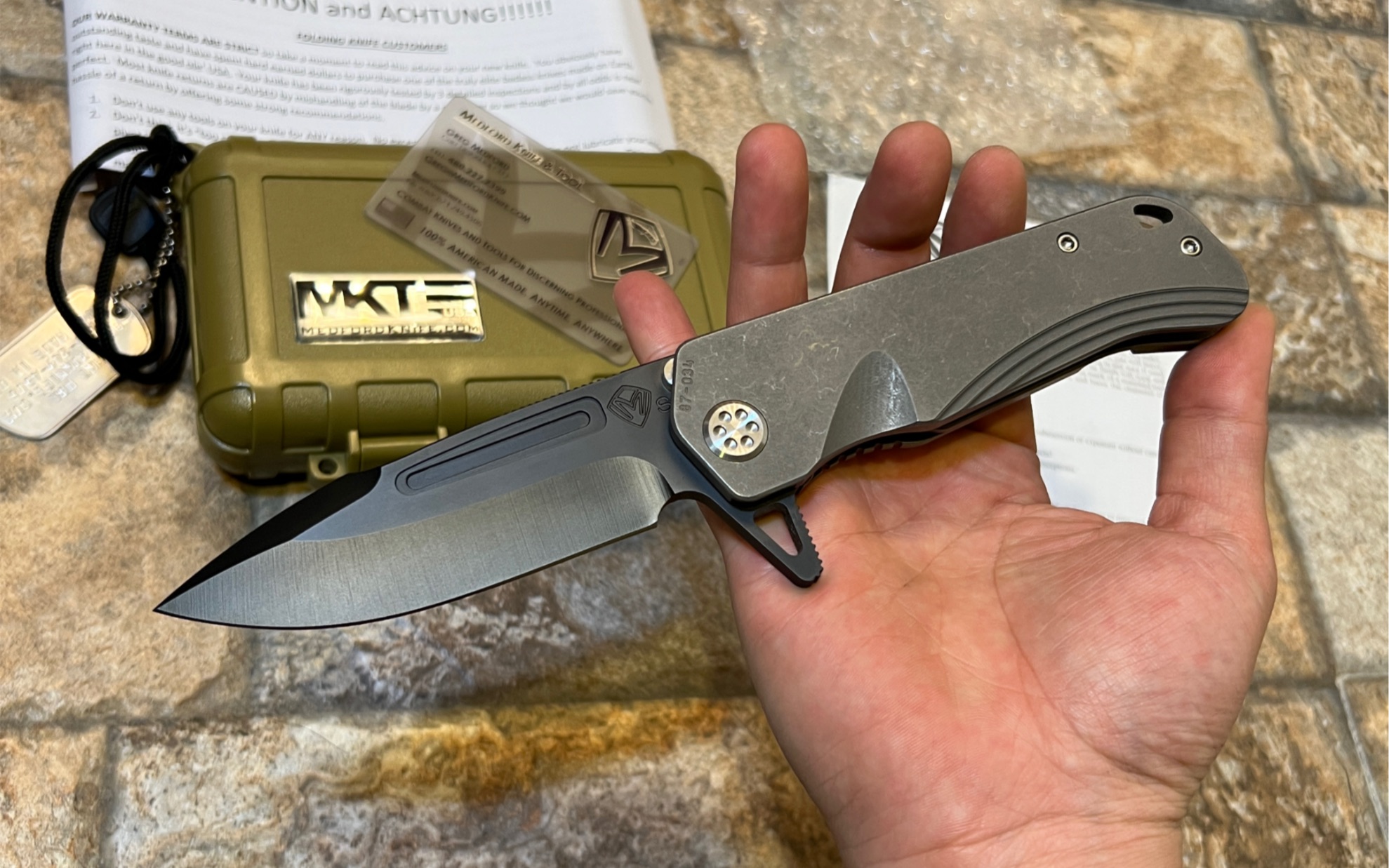 预 梅德福德 比邻星 半手工 重型战术折刀