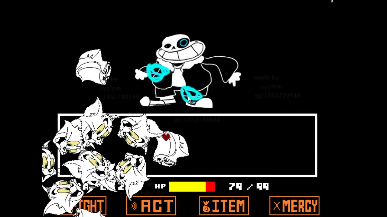 【ink sans】老版本二阶段乱玩通关_哔哩哔哩_bilibili