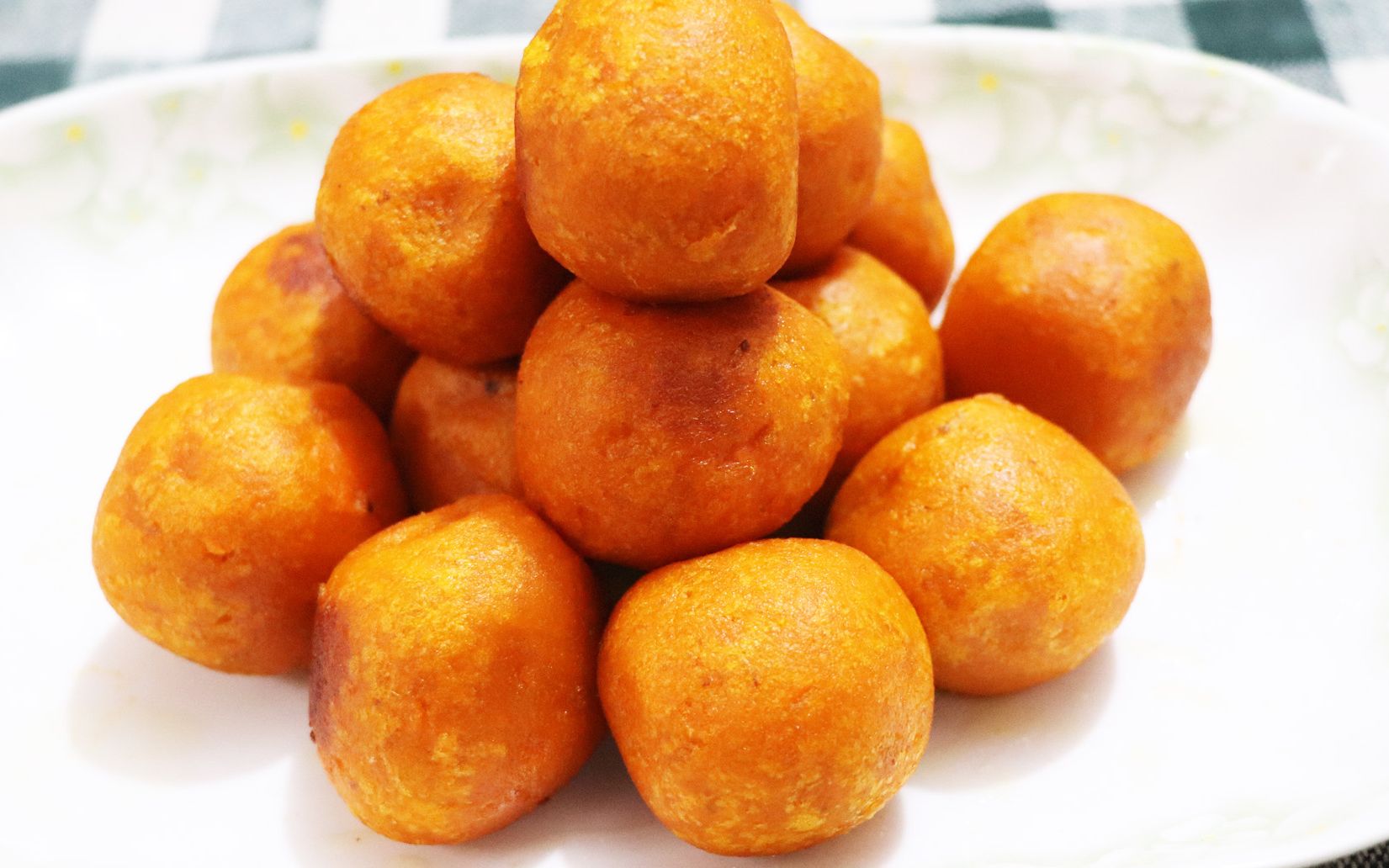 油炸红薯丸子, 柴火烤红薯, 小时候的味道, 你们还记得吗?