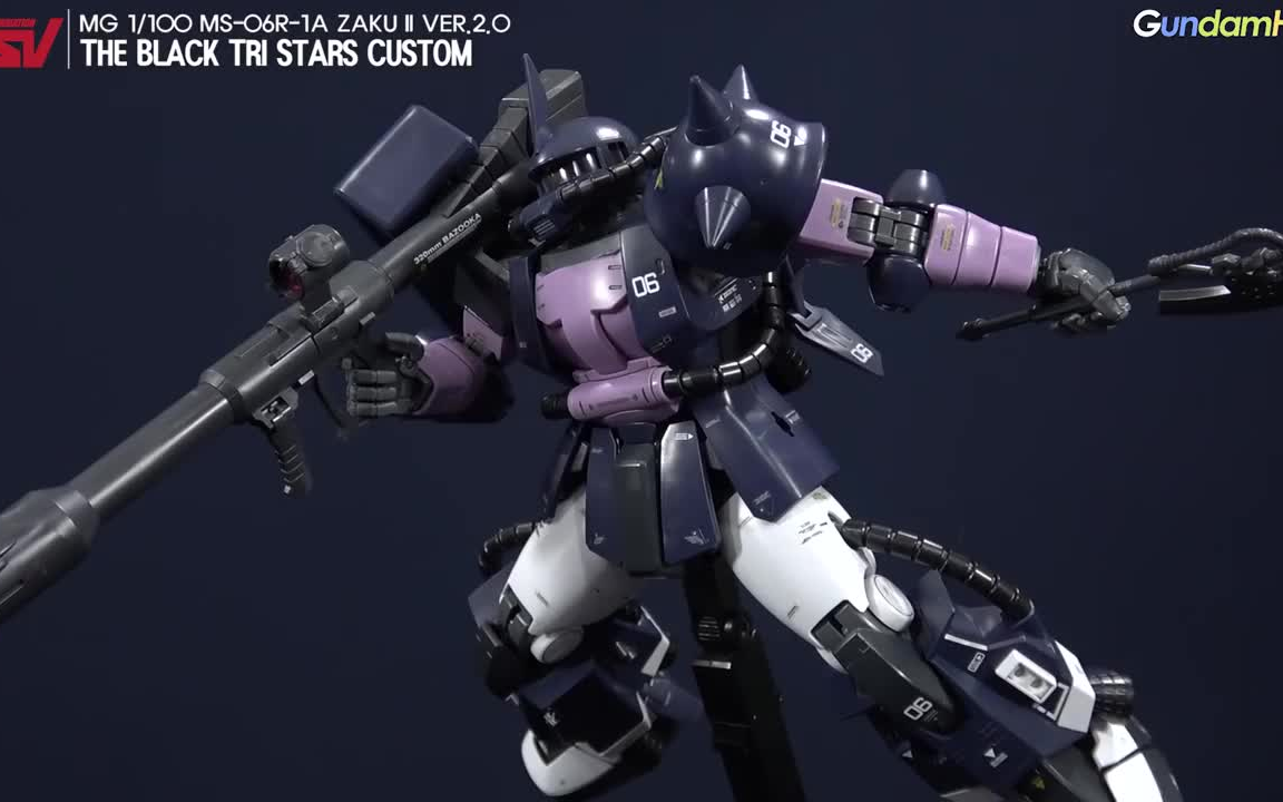 【搬运速送】万代mg 黑色三连星专用扎古ii 2.0版 测评(cc机翻.中韩)