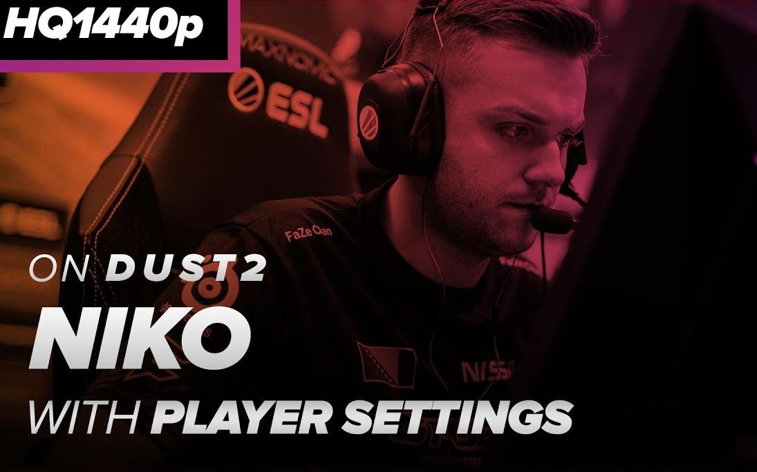 【csgo】pov faze niko vs c0ntact 34 frags dust2@esl one road