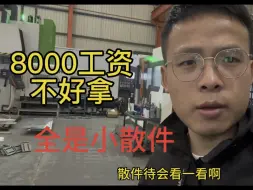 Video herunterladen: 8000工资不好拿，全是小散件。