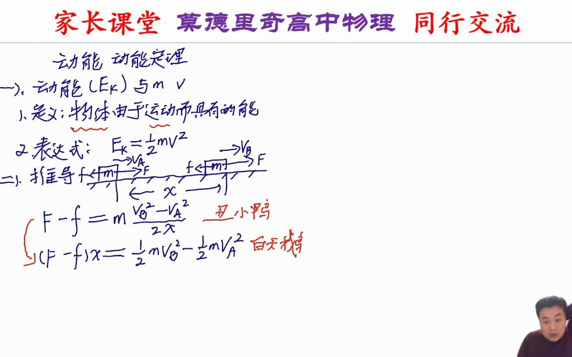 高中物理动能定理哔哩哔哩bilibili