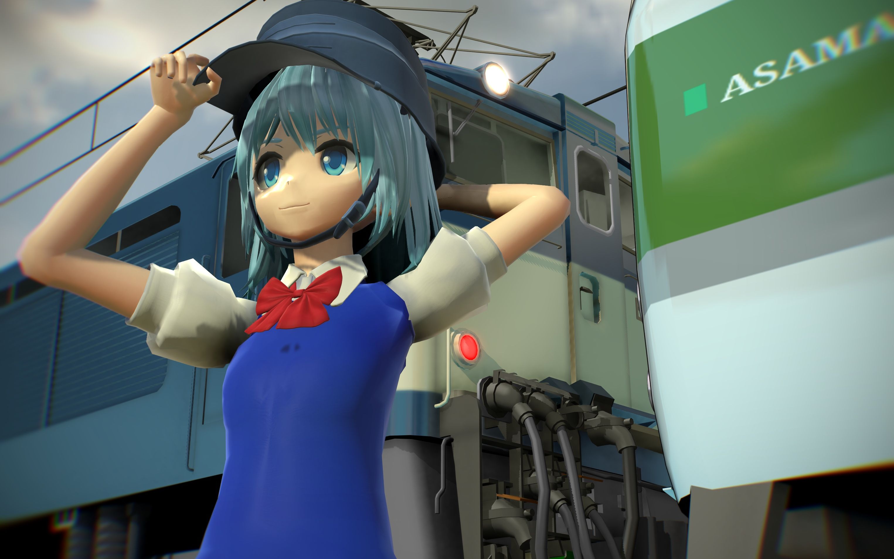 【東方mmd】成品_琪露諾駕駛火車跨越妖怪之山