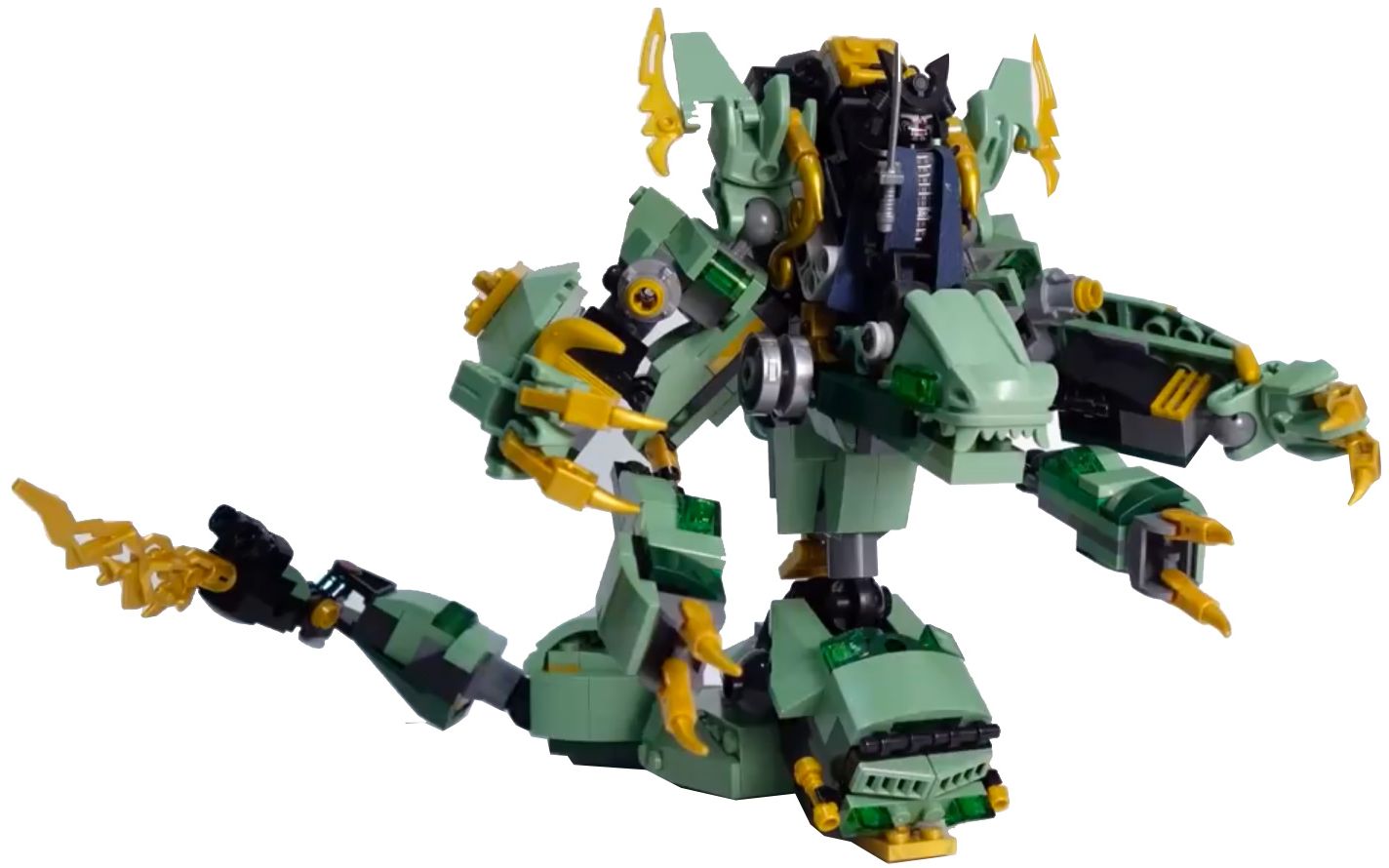 乐高moc教程 幻影忍者 70612套内 加满都的蛇形机甲 拼搭指南