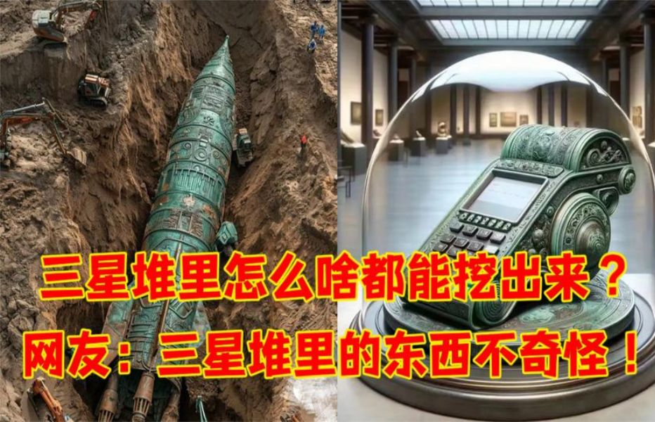 三星堆里怎么啥都能挖出来?网友:三星堆里的东西不奇怪!