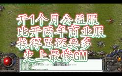 [图]史上最惨GM，天天挨骂，怎么都是错！公益服到底应不应该存在！！！