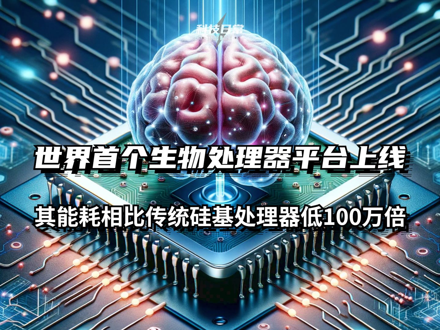 世界首个生物处理器平台上线 其能耗相比传统硅基处理器低100万倍哔哩哔哩bilibili