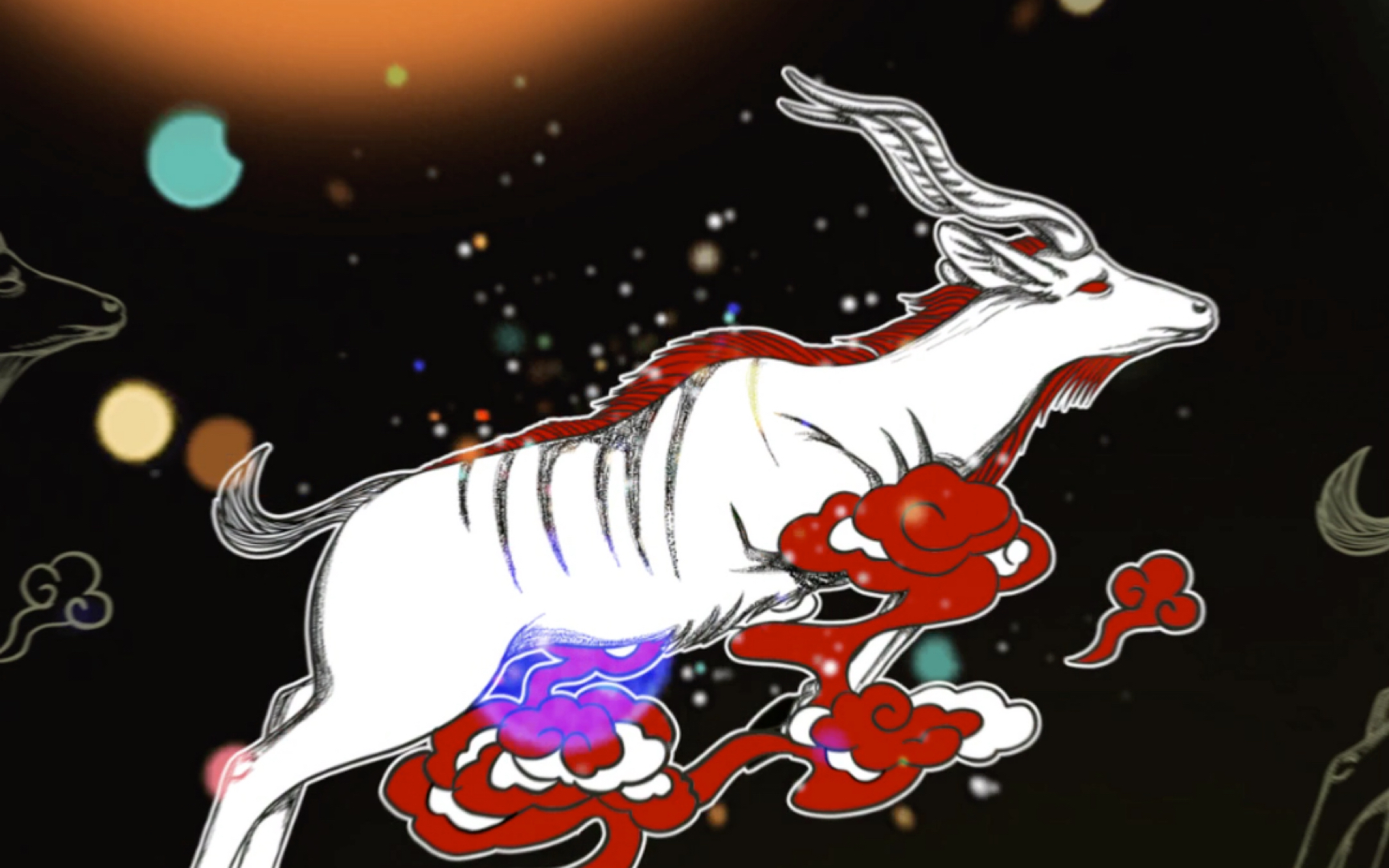 【procreate 】山海经异兽-葱聋