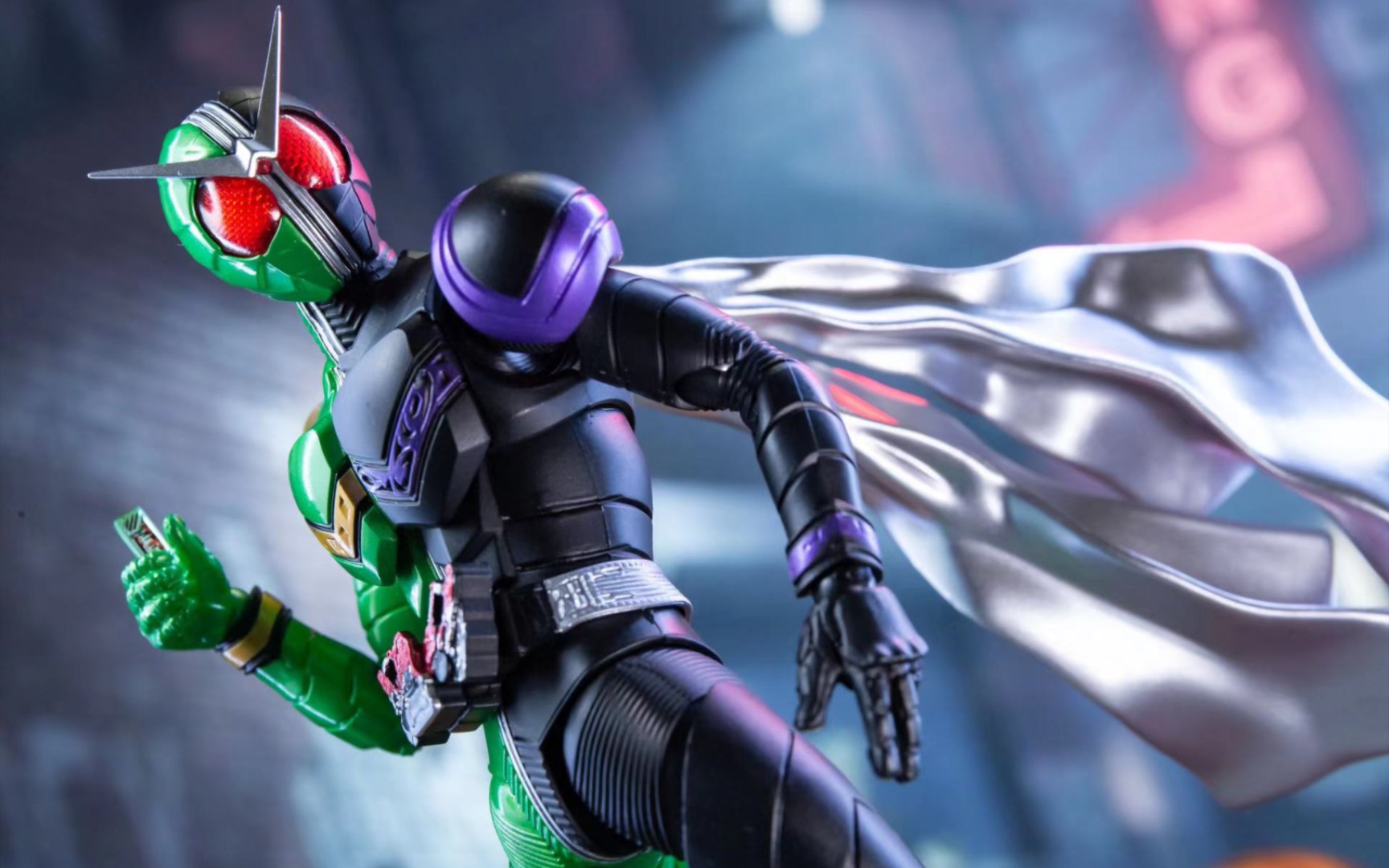 ko厂商新产品 真骨雕 假面骑士w 形态 白模实物图