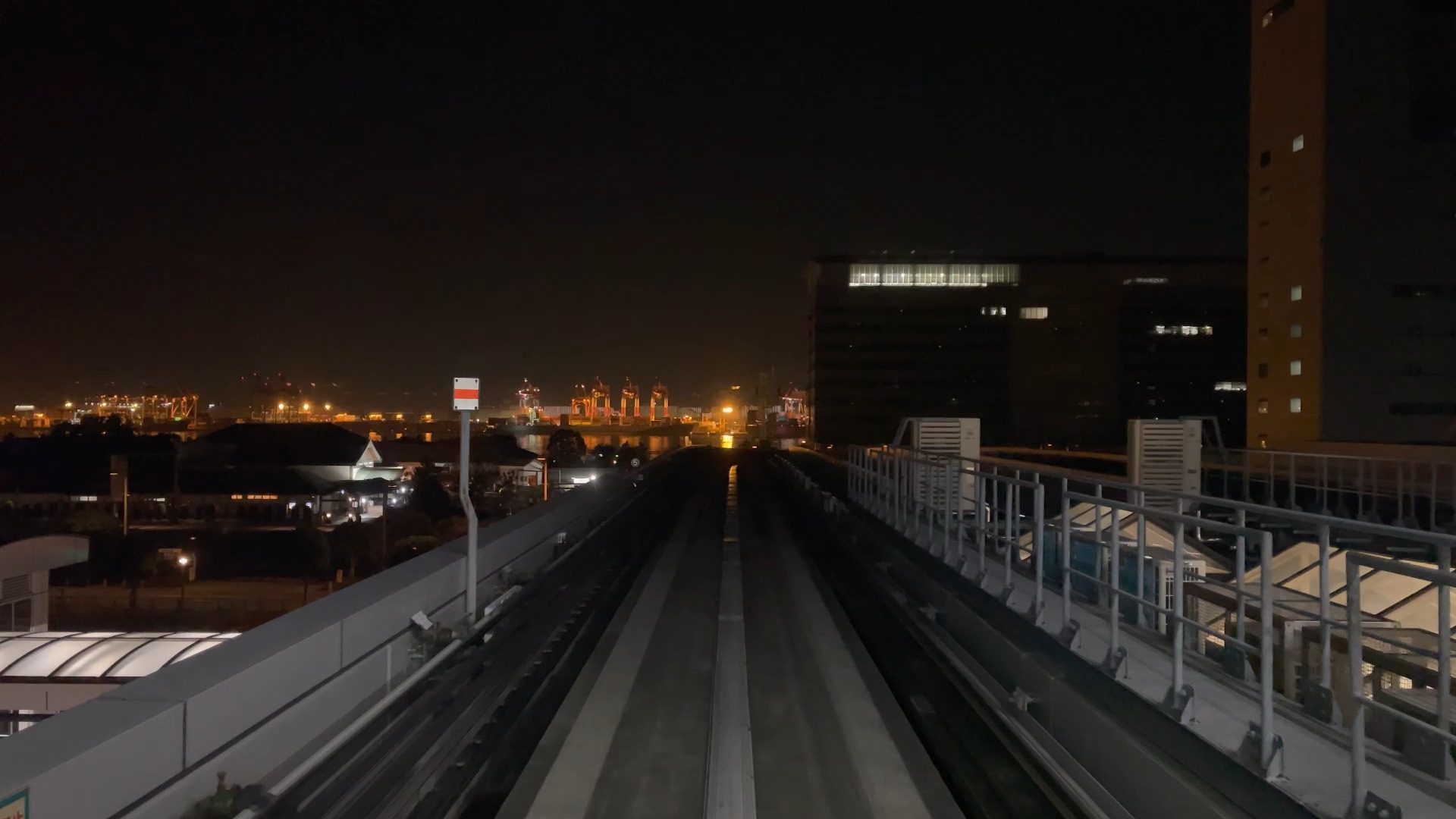 (4k)火车司机视角|日本东京odaiba - shimbashi.mkv