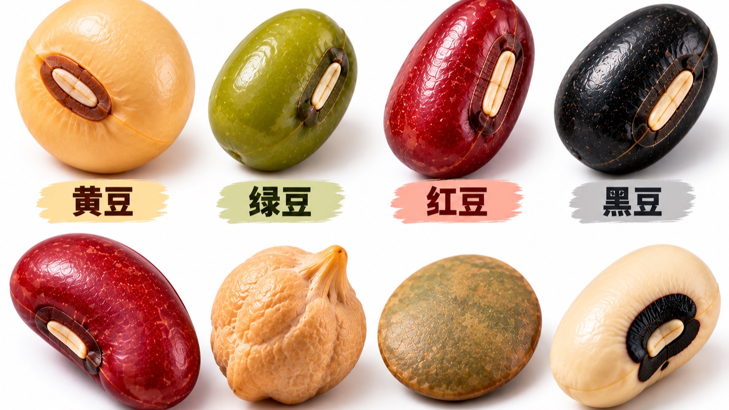 一次看懂10种豆：黄豆、绿豆、红豆、鹰嘴豆，到底有什么区别？