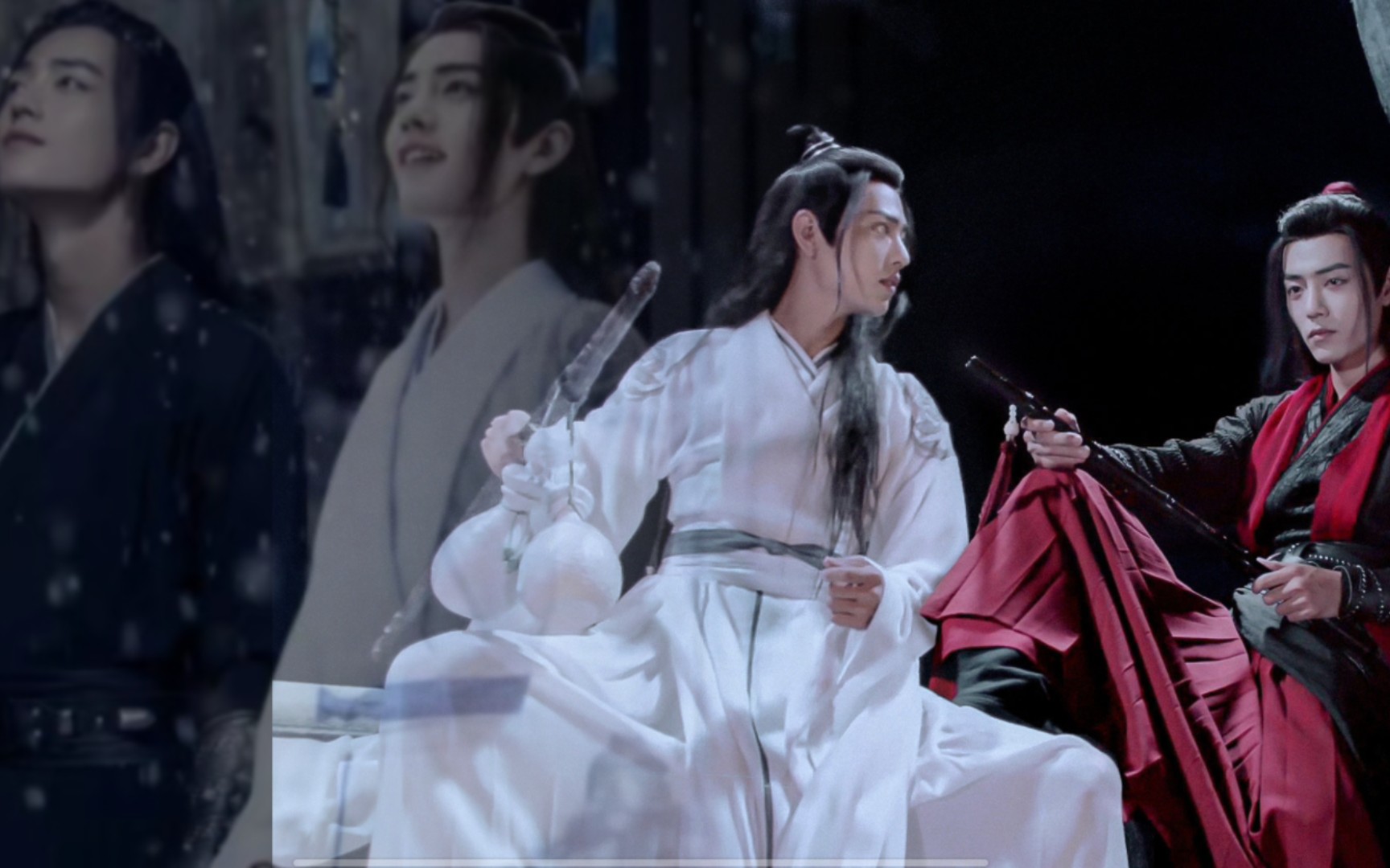 肖战水仙‖黑白羡 狐狸婴—灰狼羡