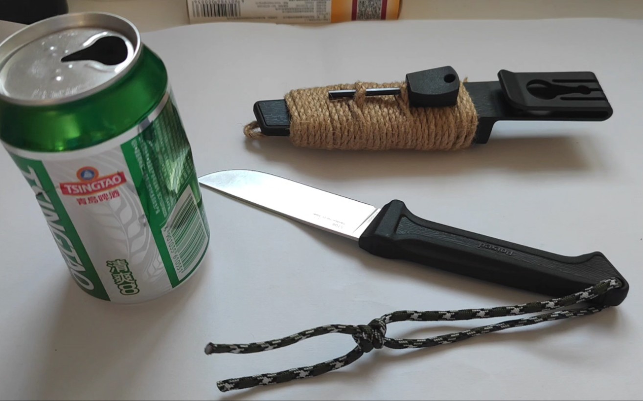 三刃木s708刃口强度测试 刃材户外够用 学生党预算有限做求生刀不是不