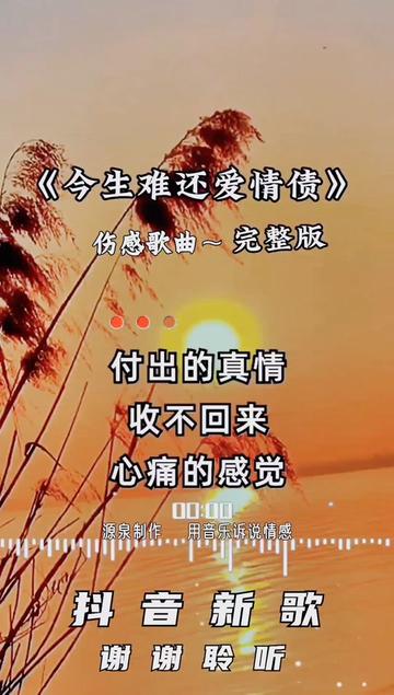 今生难还爱情债