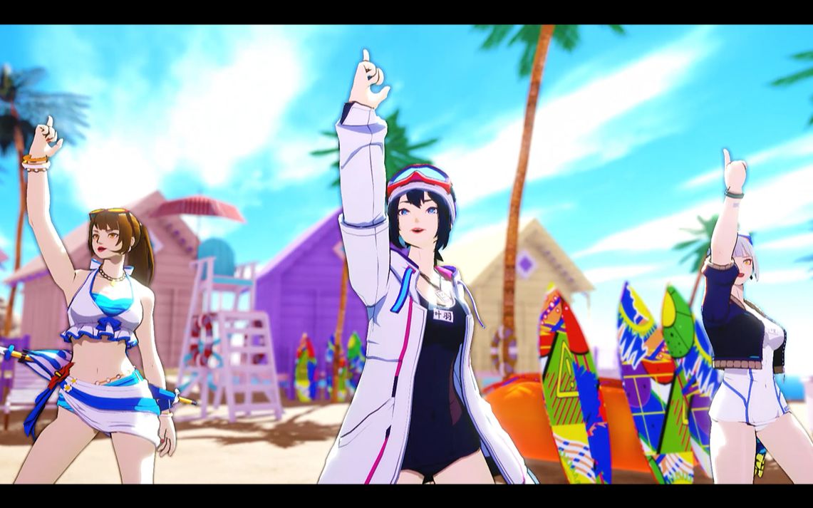 【王牌战士mmd】每当提到夏日!必定少不掉沙滩和泳装的小姐姐!