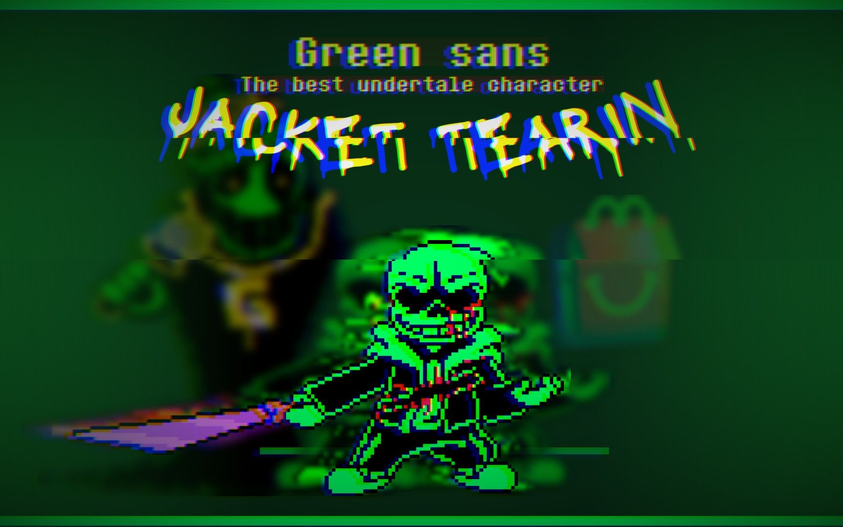 greensansjackettearinthefunniestsansevercollab